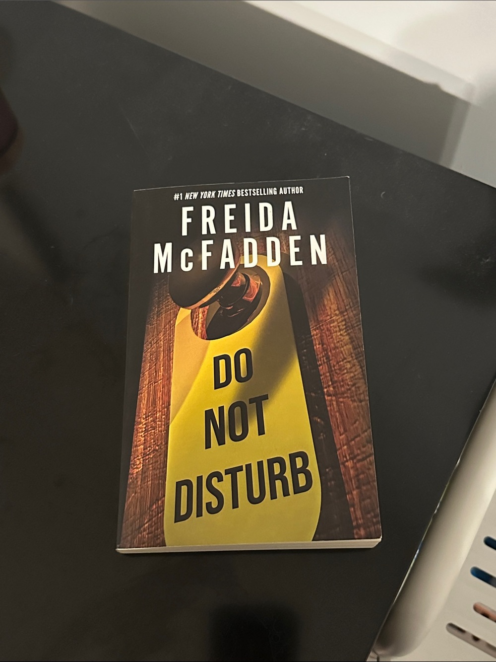 "Do Not Disturb" Paperback Book - Yellow Freida McFadden